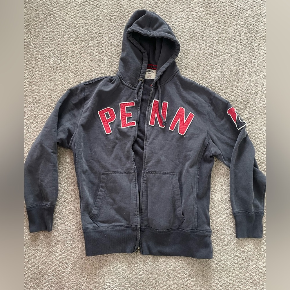 Vintage Banner 47 University of Pennsylvania UPenn zip up sweatshirt large men’s